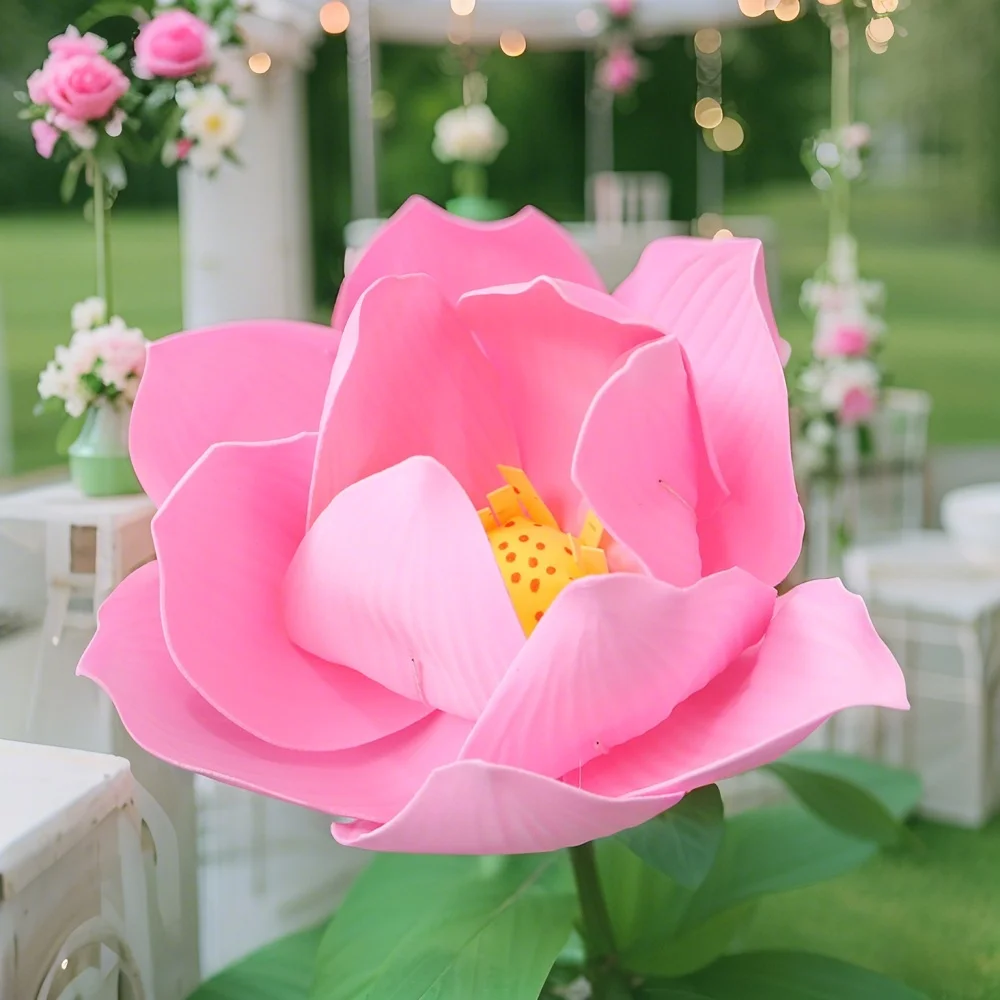 

Big Foam Artificial Flowers Giant Flowers Garden Hotel Photography Props Wedding Art Gallery Store Window Display Handmade Lotus