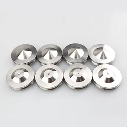 4 Sets Stainless Steel Speaker Stand HiFi Audio Speaker Isolation Spike Stand Feet Pads Base