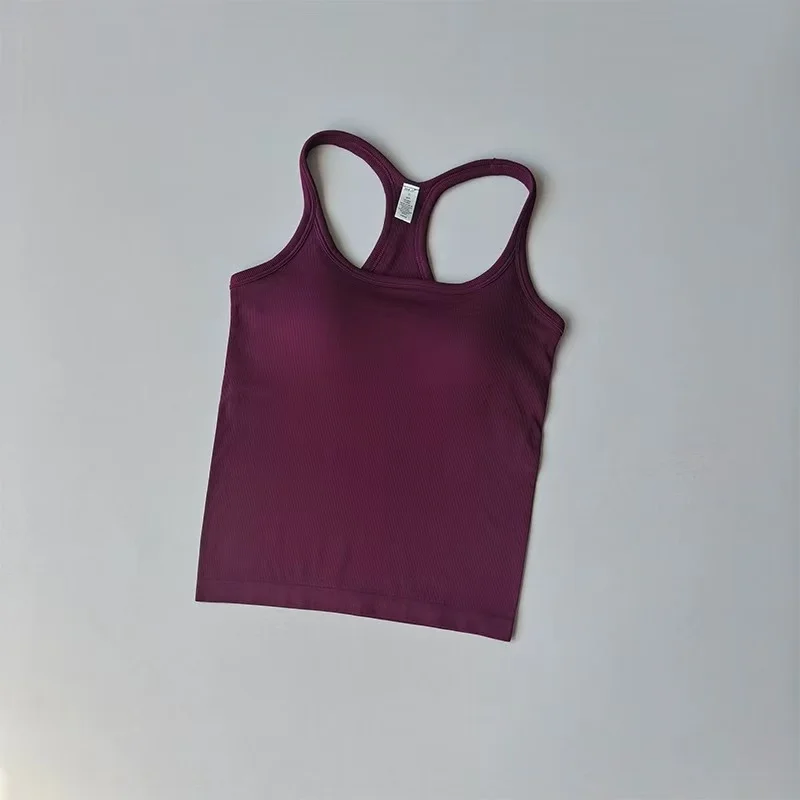 Damen Yoga-Bekleidung Sport-BH Stoßfest Push-Up Fitnesskleidung mit Gepolsterter Brust Lauf-Oberbekleidung Pilates Tanktop – Detail 29