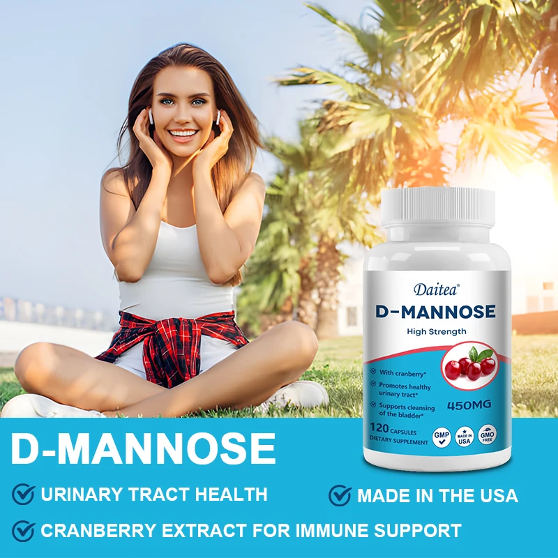 D-Mannose Supplement – Supports Male and Female Urethra and Bladder Health, Helping To Cleanse, Flush and Protect The Urethra