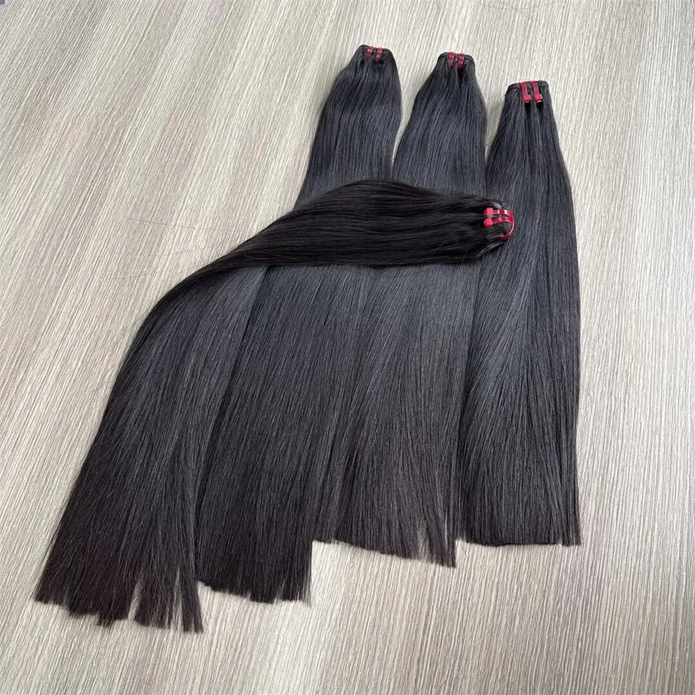 

20A Double Drawn Straight 100% Human Hair Weaving Bundle Raw Human Hair Unprocessed Human Hair Extension Millionaire Queen