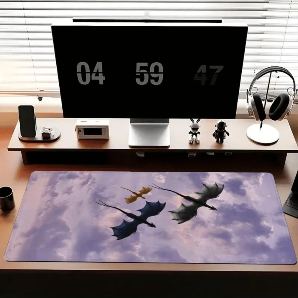 Dreamy cloud dragon pattern, made of natural rubber material desk accessories desk organizers and trays tapis de souris