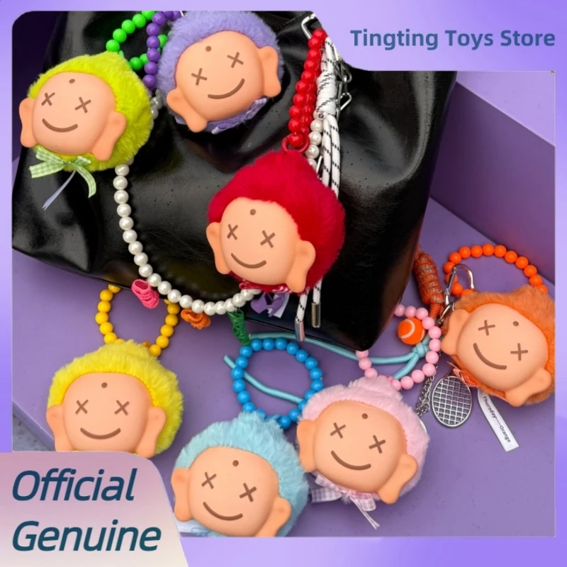 Genuine 7 Days Amitofo Lucky Color Series Blind Box Vinyl Face Plush Bag Pendant Doll Lovely Mystery Box Lucky Key Chain Gifts