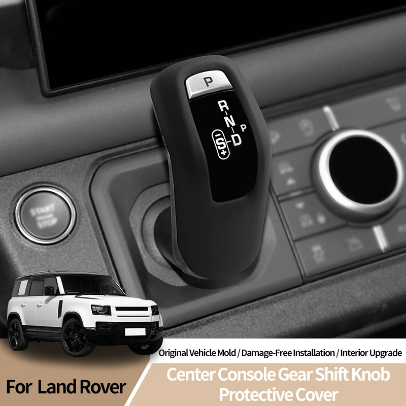 

For Land Rover Only Original Leather Gear Shift Knob Cover Anti Scratch Car Protection Interior Tuning Accessories, Customizable