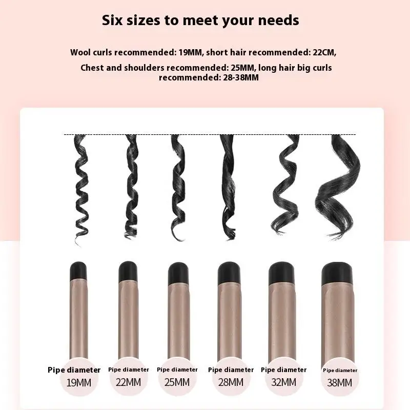 

Hair Curlers Waves Electric Professional Ceramic Hair Curler Lcd Curling Iron Roller Curls Wand Waver Fashion Styling Tools