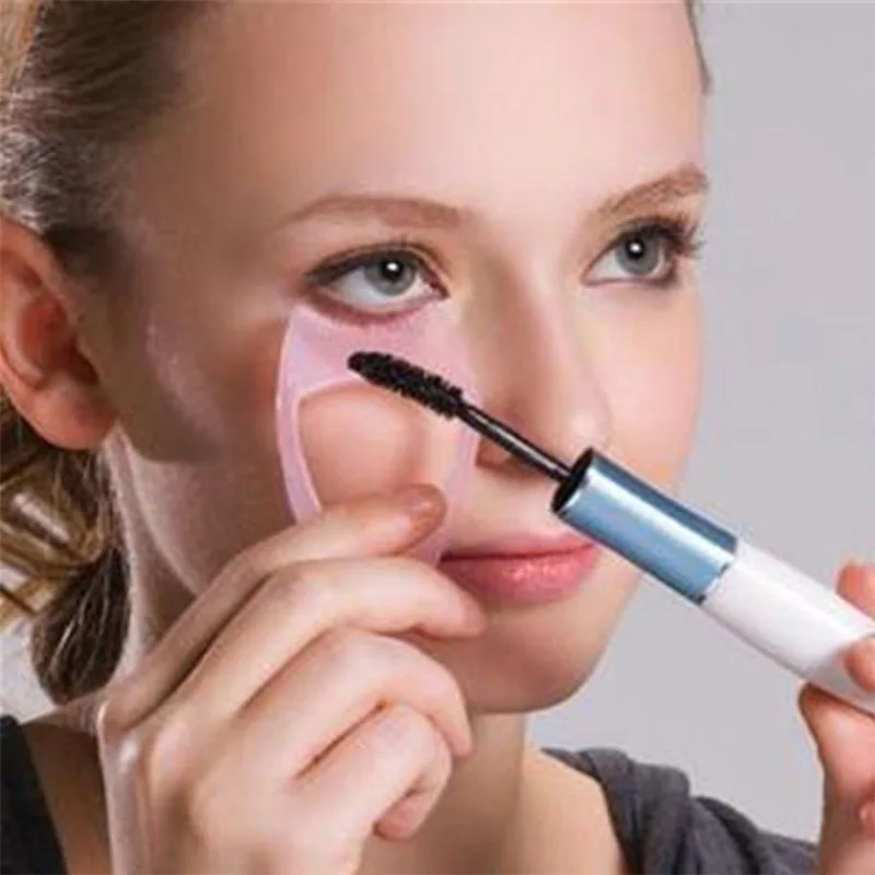 3 Pack Mascara Shield Guard Makeup Eyelash Applicator Cosmetic Mascara Guide Separator Upper Lower Lash Comb Helper Tool