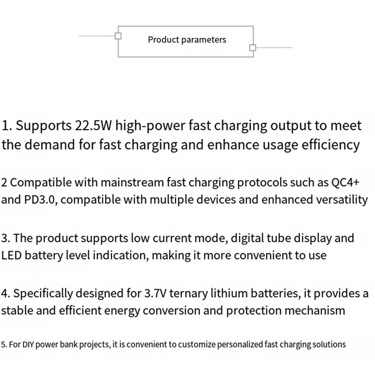 SPECIAL OFFER~QC4.0 PD3.0 Full Agreement 22.5W Charging Motherboard Fast Charging Mobile Power Module DIY Lithium Iron Digital D