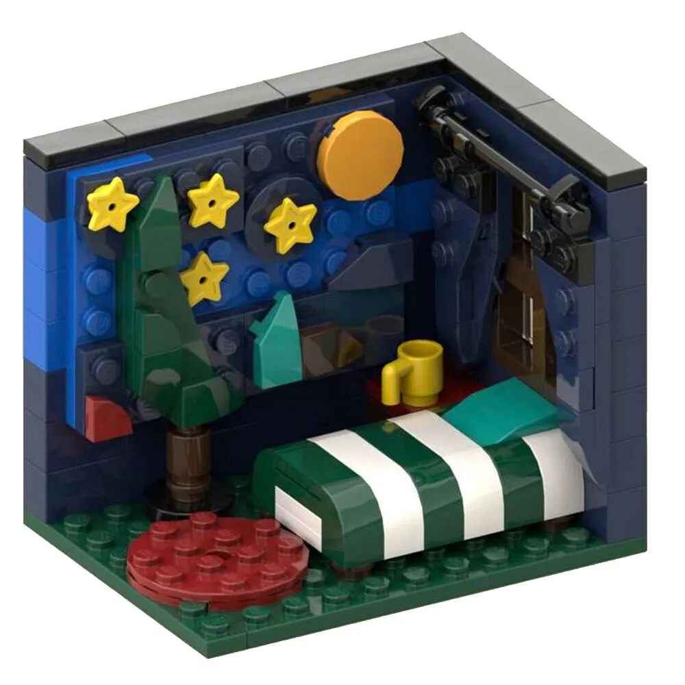 

ZITIANYOUBUILD MOC-109161 Star Night Bedroom Model Kids 132 Parts Free Shipping