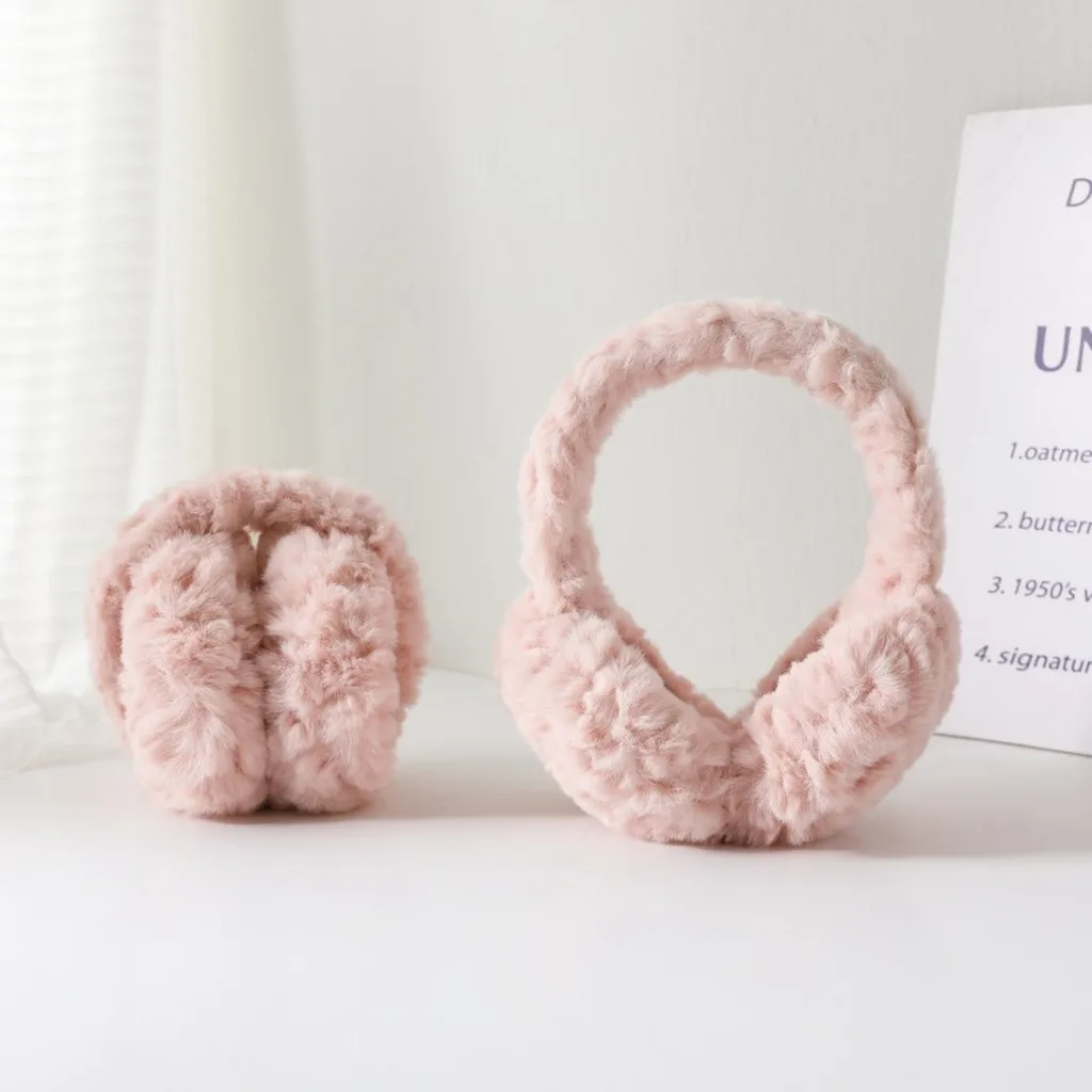 Cold Earmuffs Versatile Plush Earmuffs Ear Warmers Comfortable Curly Faux Fur Earmuffs For Cold Weather Daily Commuting Ear