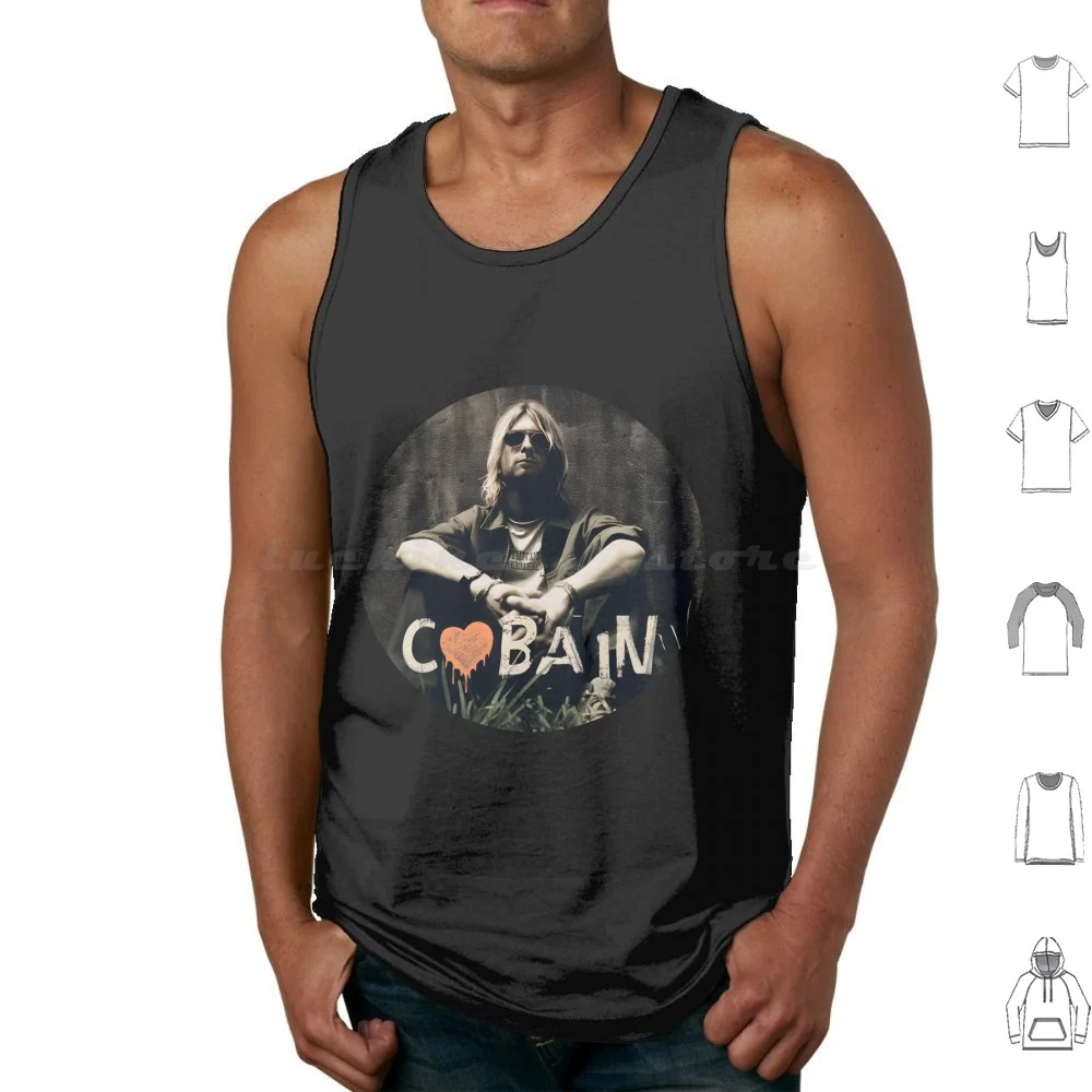 Grunge Music Icon Tee Tank Tops Print Cotton Alternative Grunge Music Cobain 90s Nevermind Smells Like Teen Spirit Come As