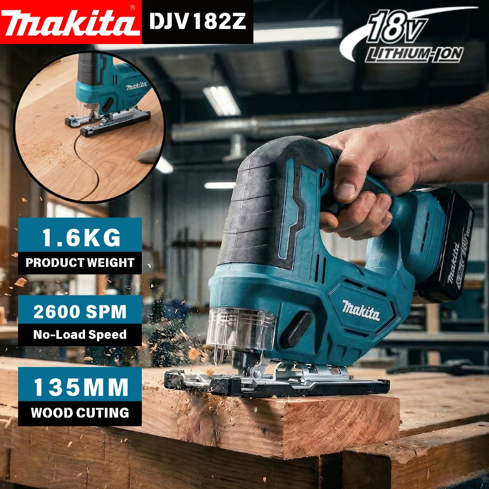 makita-djv182z-340w-brushless-jigsaw-18v-without-battery-with-saw-blade-cordless-barrel-handle-portable-carpenter-power-tool
