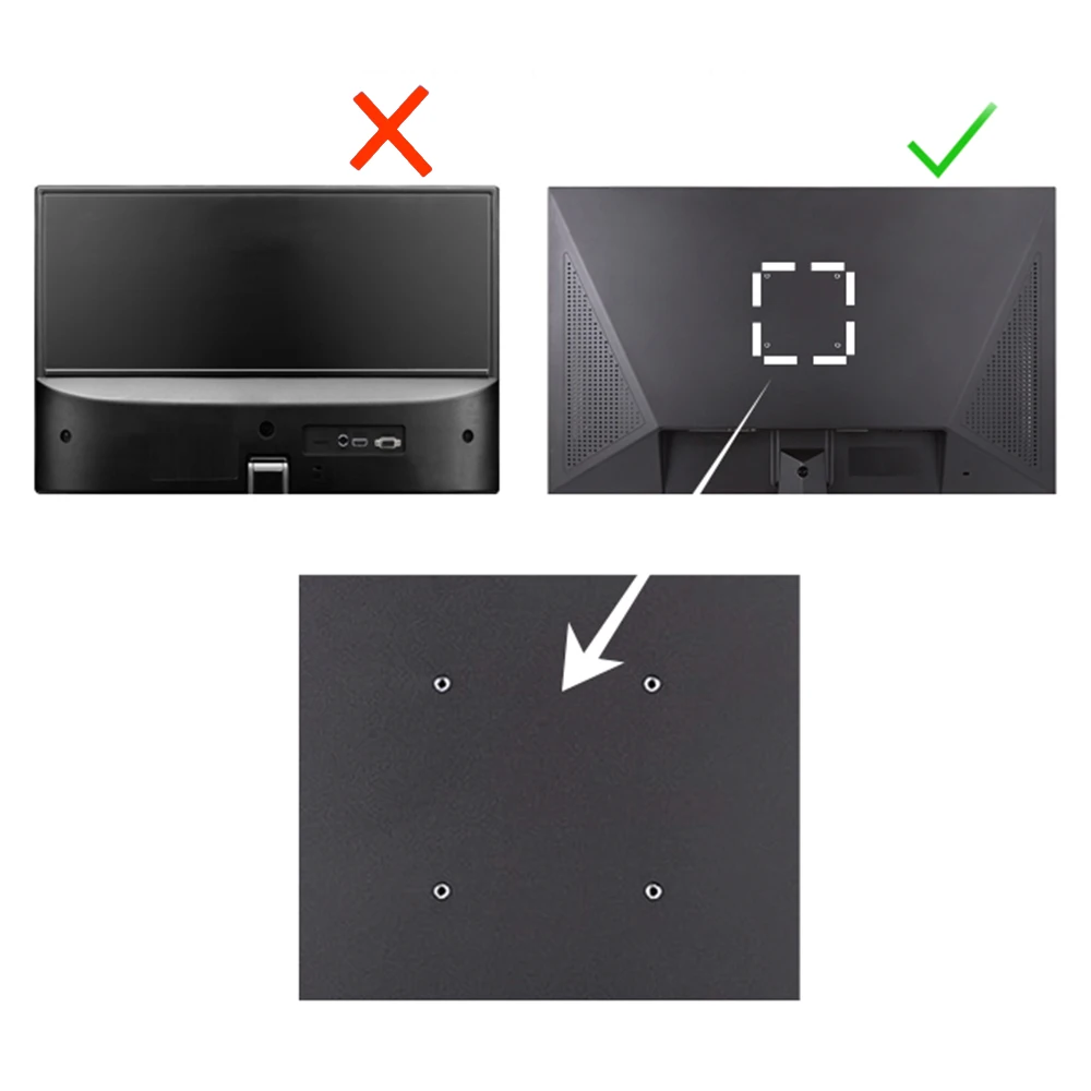 حامل شاشة كمبيوتر بشاشة عمودية متعددة الوظائف قابلة للرفع والدوران، حامل شاشة 24/27 بوصة #6