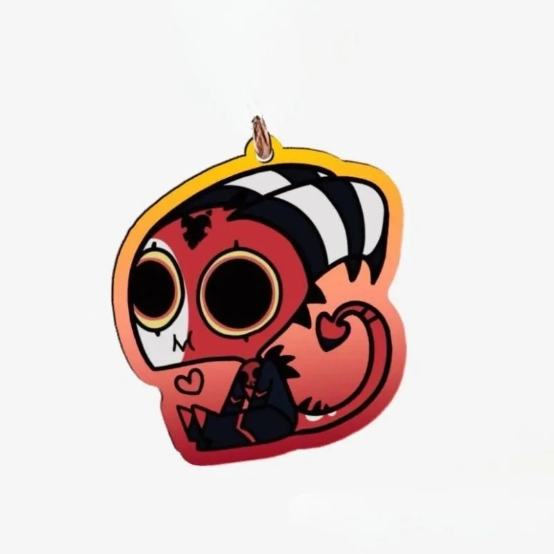 

Helluva Boss Anime Keychain Blitzo Key Chain Kawaii Baghs Keyring Pendant Kids Friends Gift for Fans Collection Ornament Cosplay