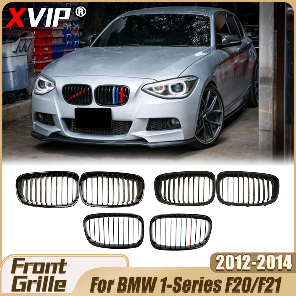 

XVIP Matte Black Single Line Style Racing Grille Glossy M-Color Upper Grille For BMW 1-Series F20/F21 2012-14 Hatchback Facelift