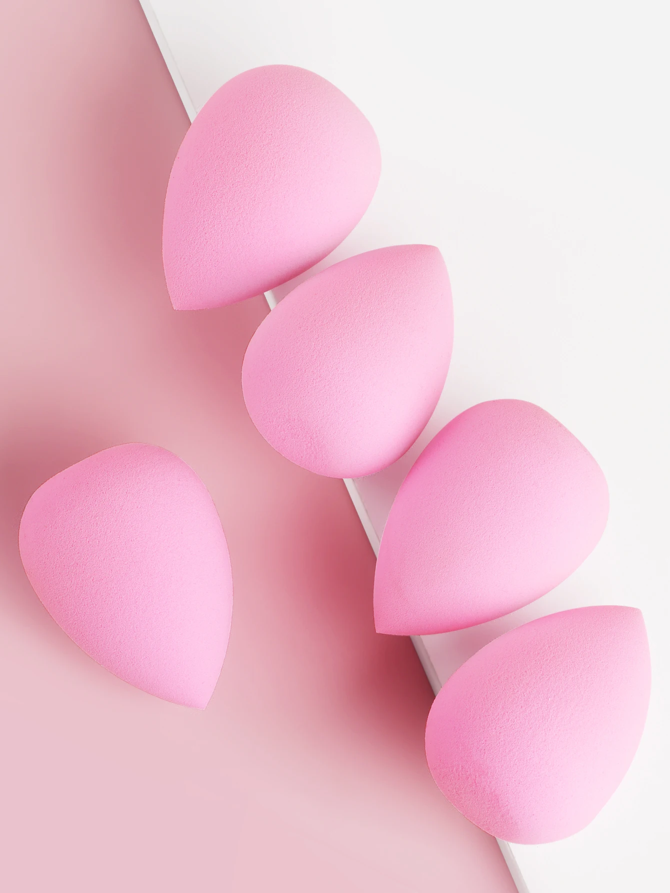 5 pçs grande ovo de maquiagem super macio e delicado maquiagem esponja pó puff maquiagem bb ovo não é fácil de comer pó molhado e seco dupla utilização