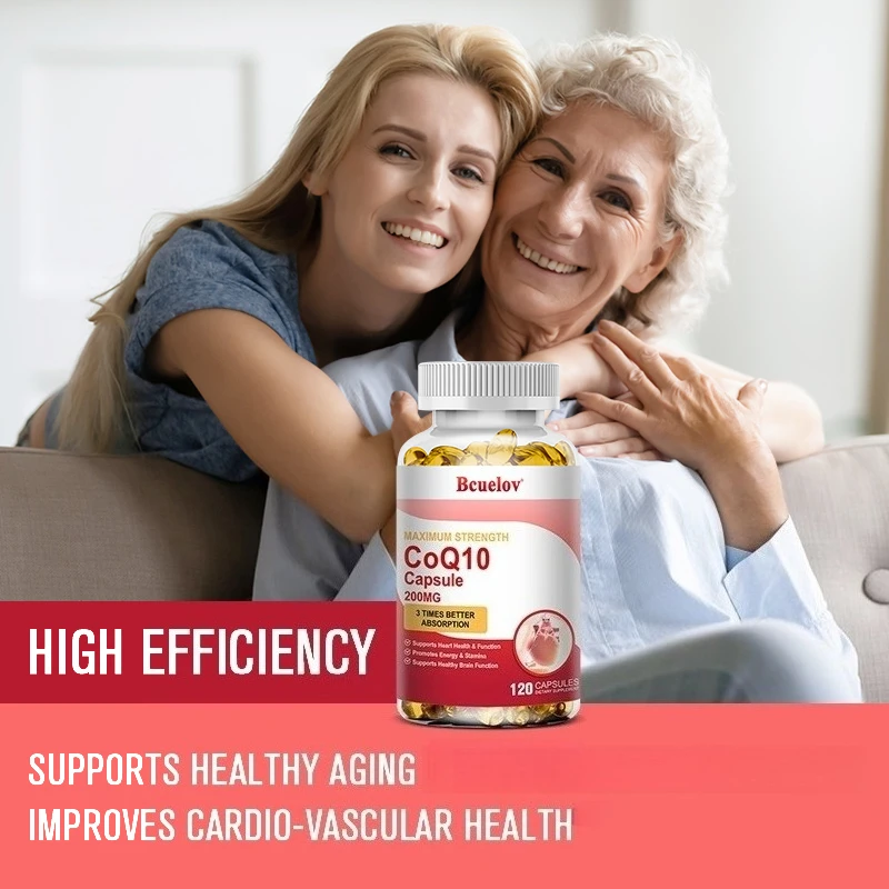 CoQ10 200mg Softgels- 3x Better Absorption, Antioxidant for Heart Health & Energy Production, Coenzyme Q10 Dietary Supplements