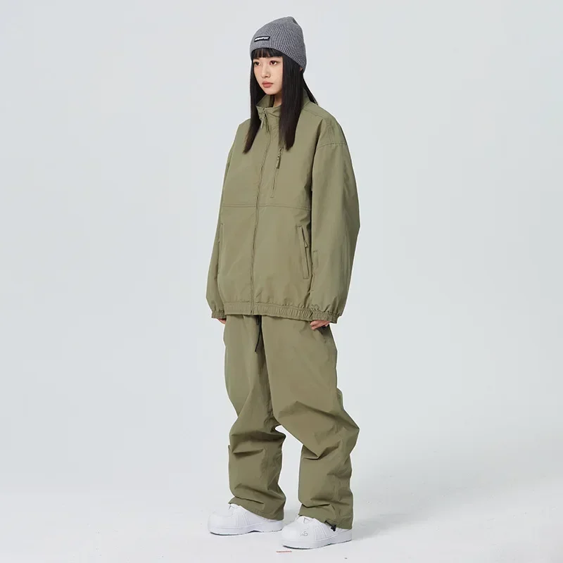 2025 New Couple Ski Suit Winter Sport Warm Snowboard Tracksuit Man Loose Skiing Jumpsuit Woman Waterproof Windproof Snow Clothes