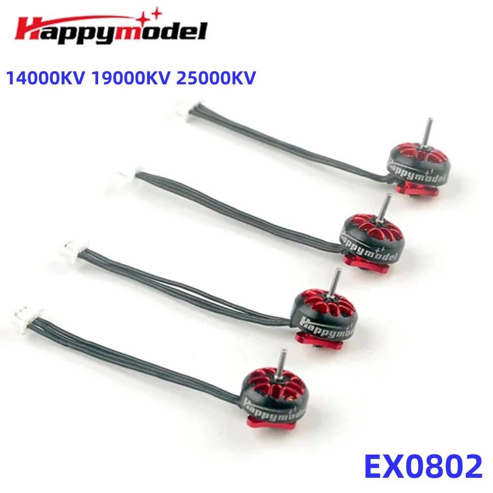 Happymodel EX0802 14000KV/ 19000KV/ 25000KV 1-2S Mini Brushless Motor for RC FPV Racing Freestyle Mobula6 HD Tinywhoop