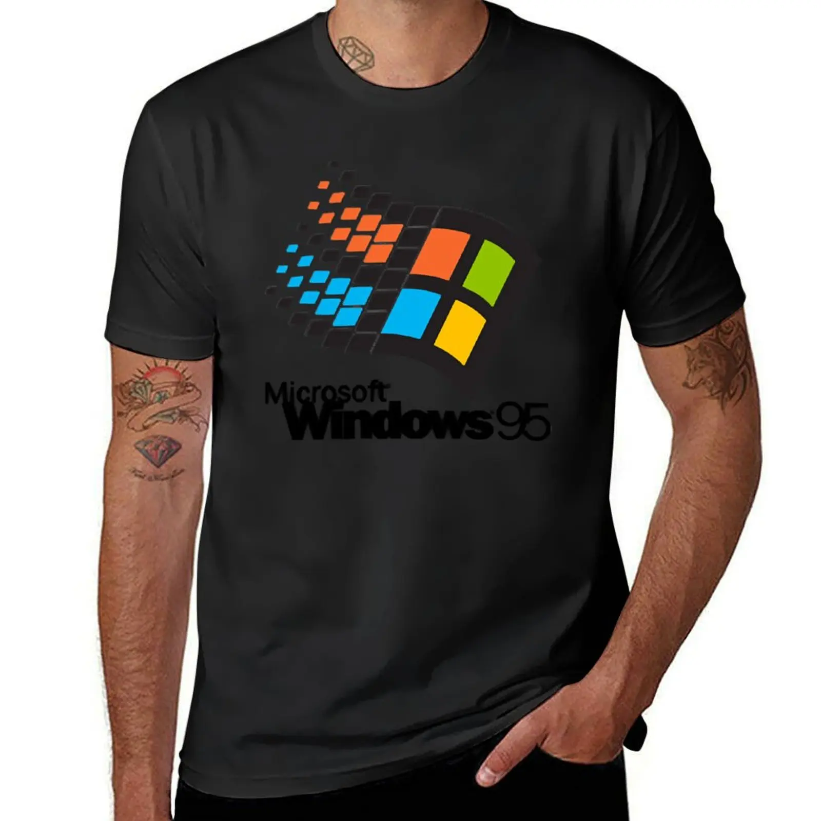 Windows 95 - Small Logo T-Shirt new edition heavyweights mens vintage t shirts