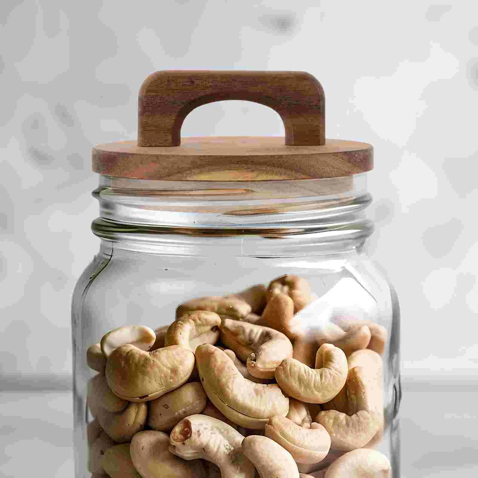 Contenitore in legno 105x105x4mm Coperchio sigillato per barattolo di vetro Bocca larga riutilizzabile Materiale per coperture per inserti a tenuta stagna