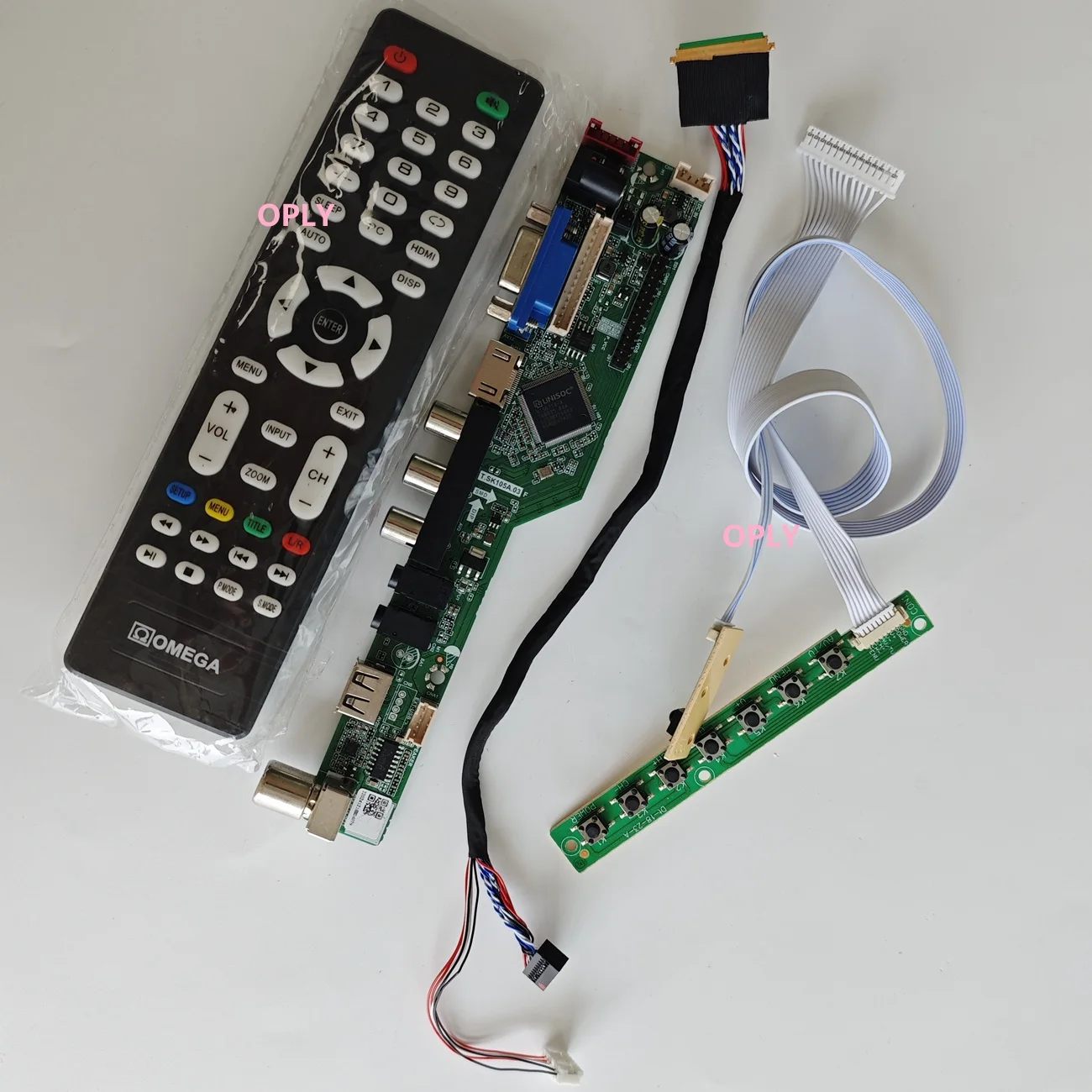 

AV TV Controller board kit for LTN173KT01 LTN173KT02 LTN173KT03 1600x900 17.3" HDMI-compatible RF USB VGA Audio Screen DIY