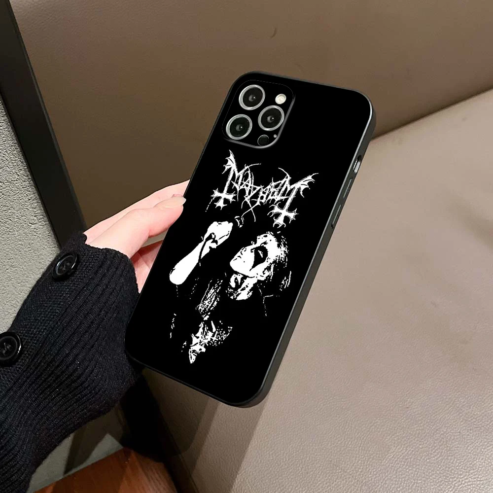 For IPhone 15 Mayhem Live In Leipzig Burzum Phone Case for IPhone 15 14 13 12 Pro XR XS MAX 15 Plus SE Iphone Black Covers