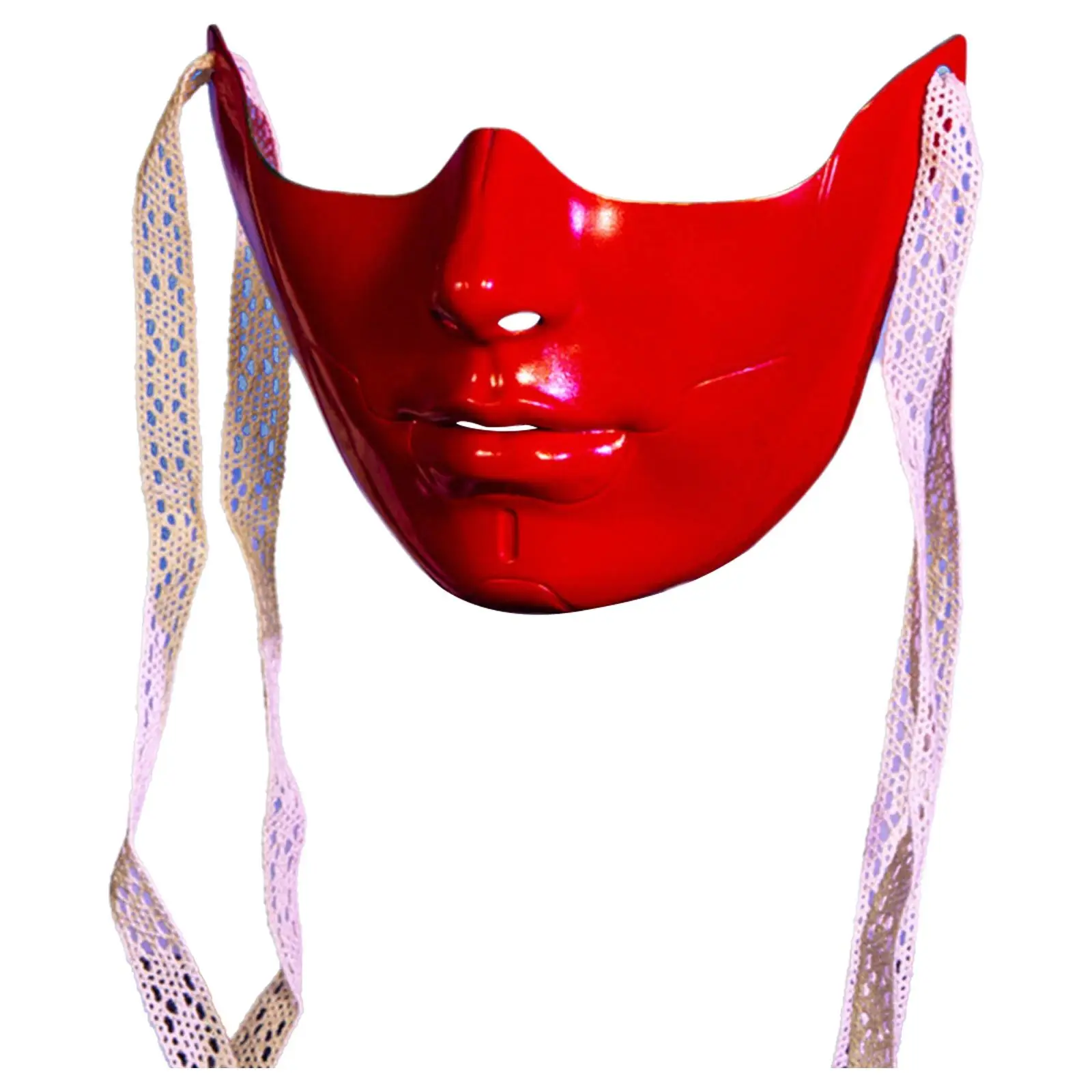 Tajemnicza plastikowa półmaska ​​dla dorosłych kobiet mężczyzn maska ​​z paskiem do samodzielnego wiązania Halloween karnawał Masquerade Cosplay rekwizyty fotograficzne