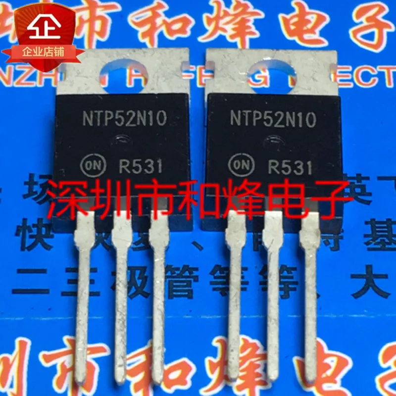 

30pcs original new NTP52N10 TO-220 52A 100V