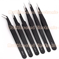 2Pcs Stainless Steel Tweezers High-Precision Anti-Static Clamp Precision Digital Components Hair Picking Tools Anti-Static Esd-10 Esd-11 Esd-12 Esd-13 Esd-14 Esd-15