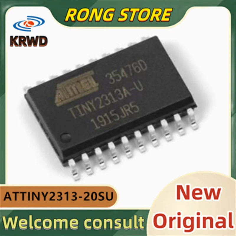 5pcs TINY2313A-U ATTINY2313 ATTINY2313-20SU SOP-20  New and Original