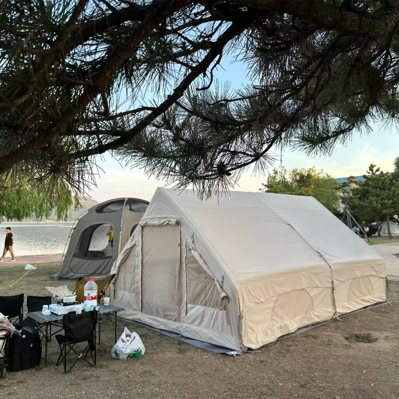 เต็นท์แคมป์ปิ้งกันน้ำขนาดใหญ่ เต็นท์ลม เต็นท์เป่าลม สำหรับนักท่องเที่ยว กิจกรรมกลางแจ้ง ผ้าอ็อกซ์ฟอร์ด คุณภาพสูง