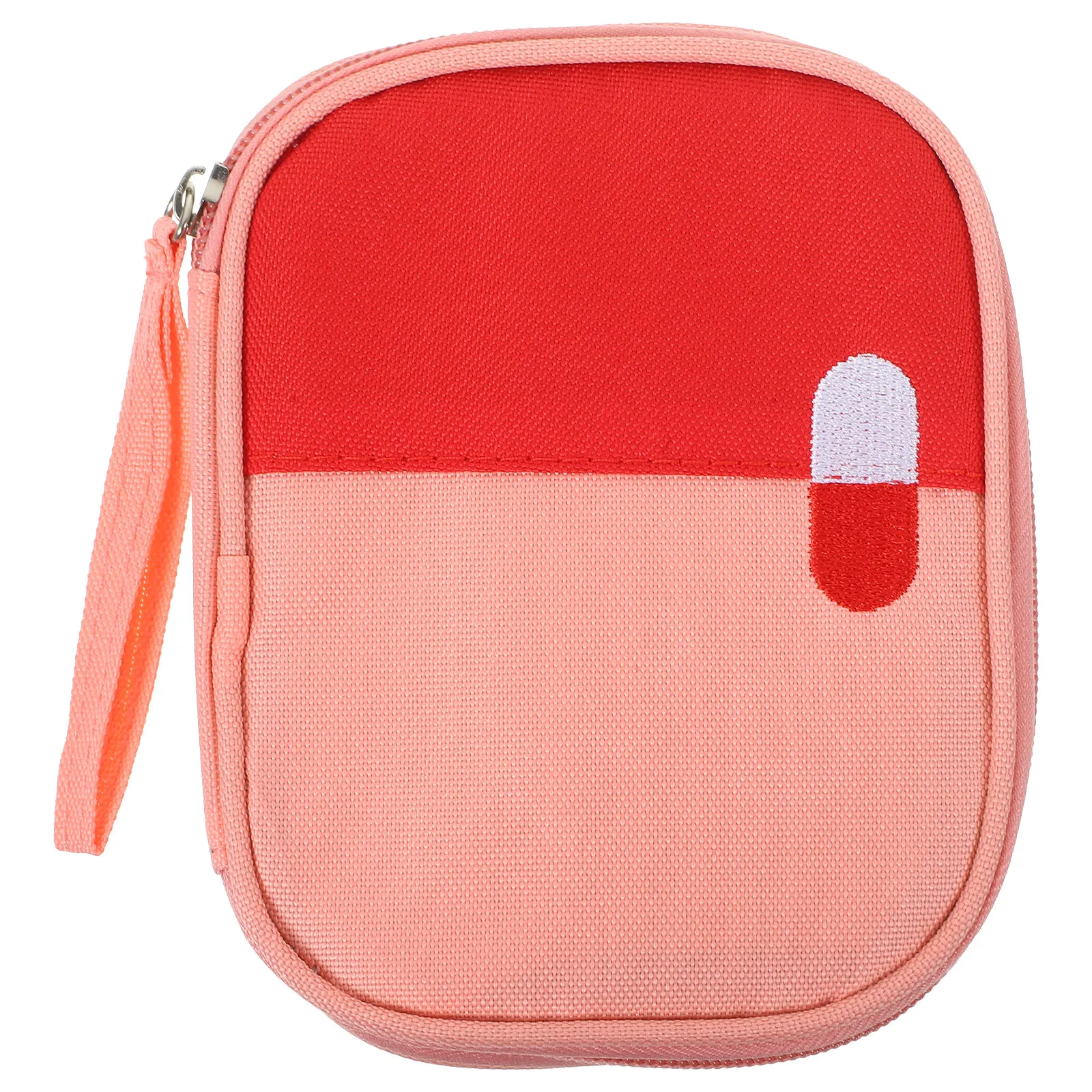 First Aid Bag Portable Pouch with Wide Opening Zipper for Quick Access Ideal for Travel Nursing Outdoor