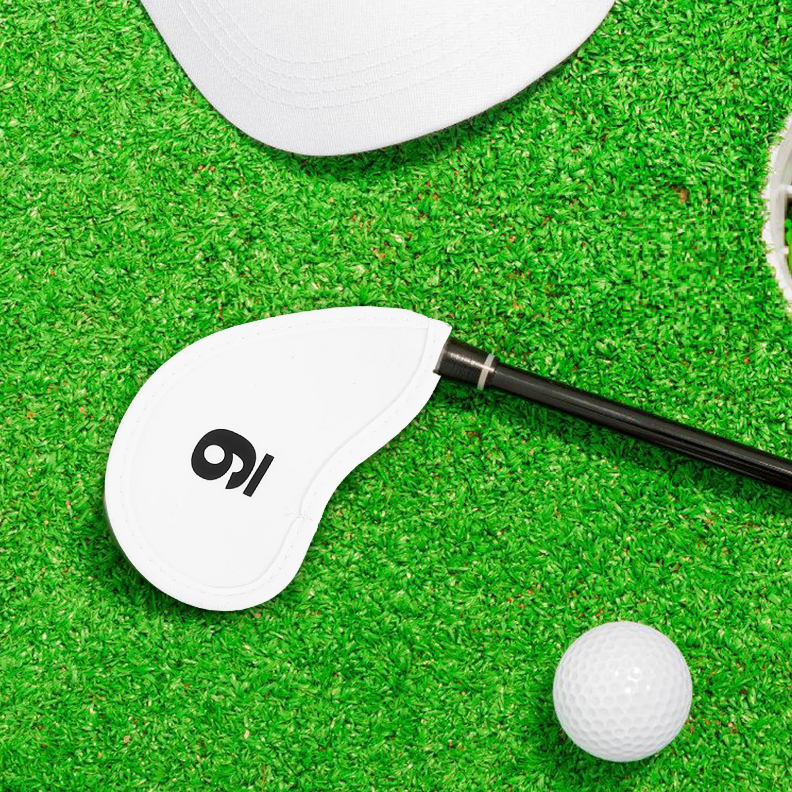 

10Pcs Golf Club Covers Anti-Scratch Thickened Breathable Cloth Protector Lightweight Putter Cover Golfs Supplies