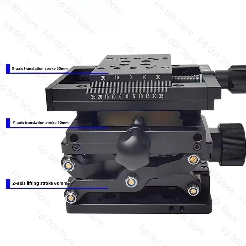 PT-SD408 Precision Manual Lift Table Z-Axis Displacement Translation Shear Height Adjustment Laboratory Equipment