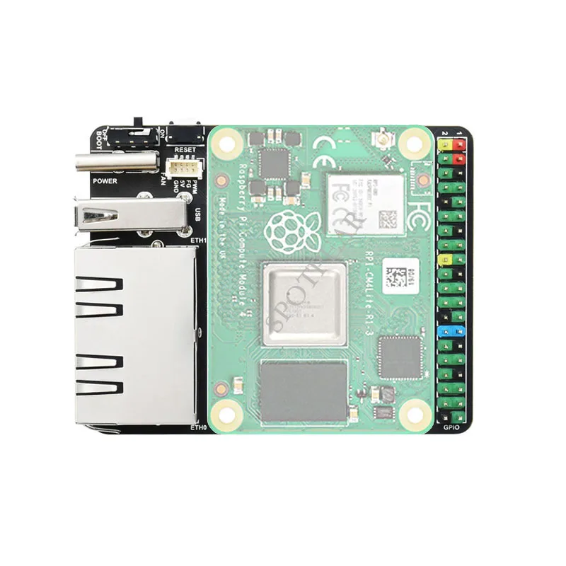 Raspberry Pi CM4 Compute Module 4 IO Board Dual Gigabit Ethernet Mini Open-source Router Board 5V