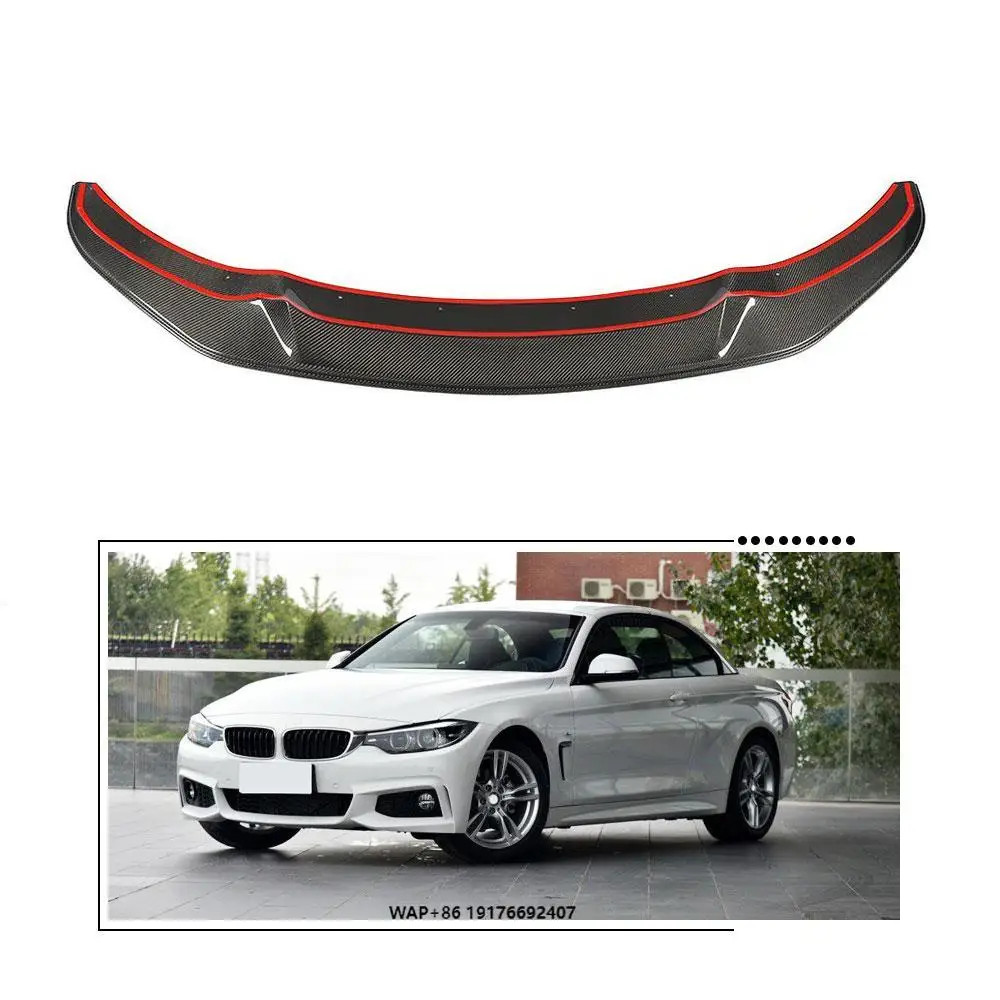 

Thickened Design M-SPORT Full Carbon Fiber Front Lip Spoiler forBMW 4 Series 14-19