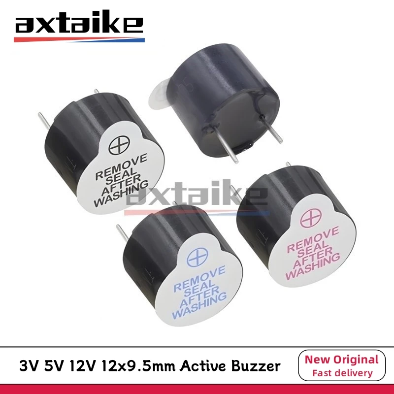 

10PCS 3V 5V 12V 12*9.5mm Active Buzzer 12095 Magnetic Long Continous Beep Tone TMB12A03 TMB12A05 TMB12A12 Diy Electronic Buzzers
