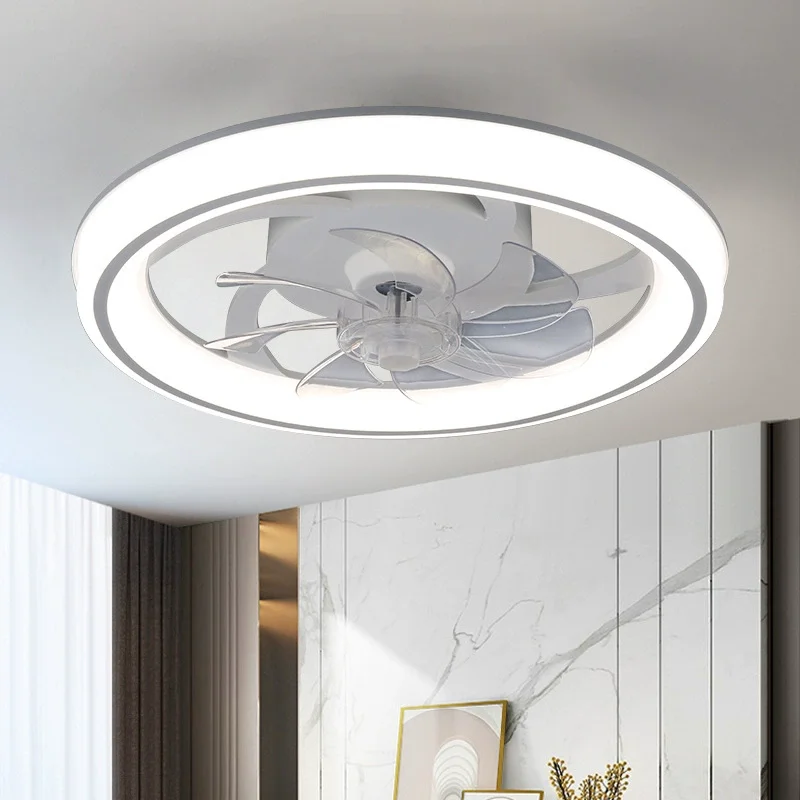 Moderne LED-Lüfterleuchte mit Fernbedienung, verstellbar, einfach für alle Jahreszeiten, für