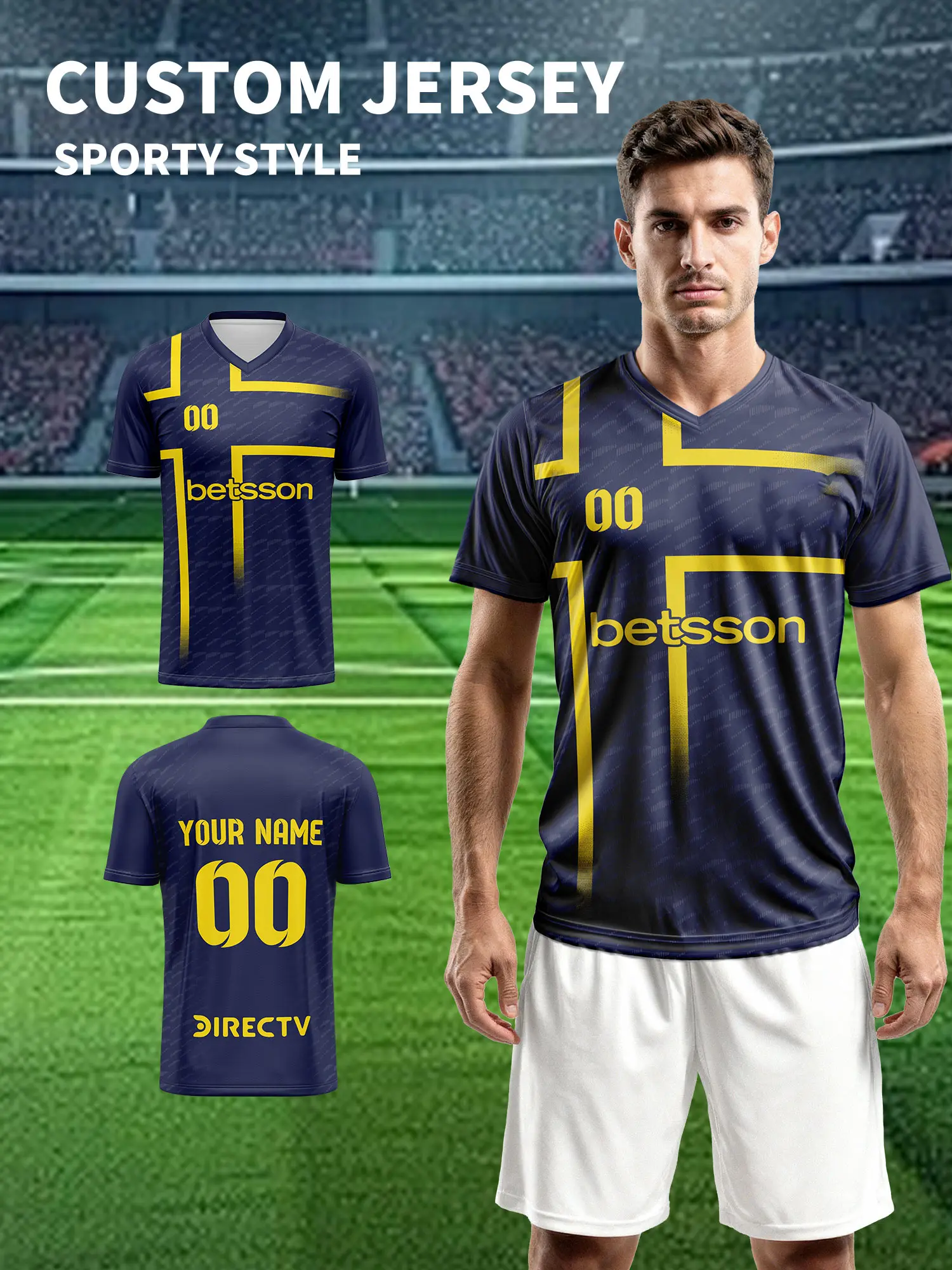 

Персонализированная футбольная форма, футболка с именем и номером, подарок для команды, футбольная форма премиум-класса.