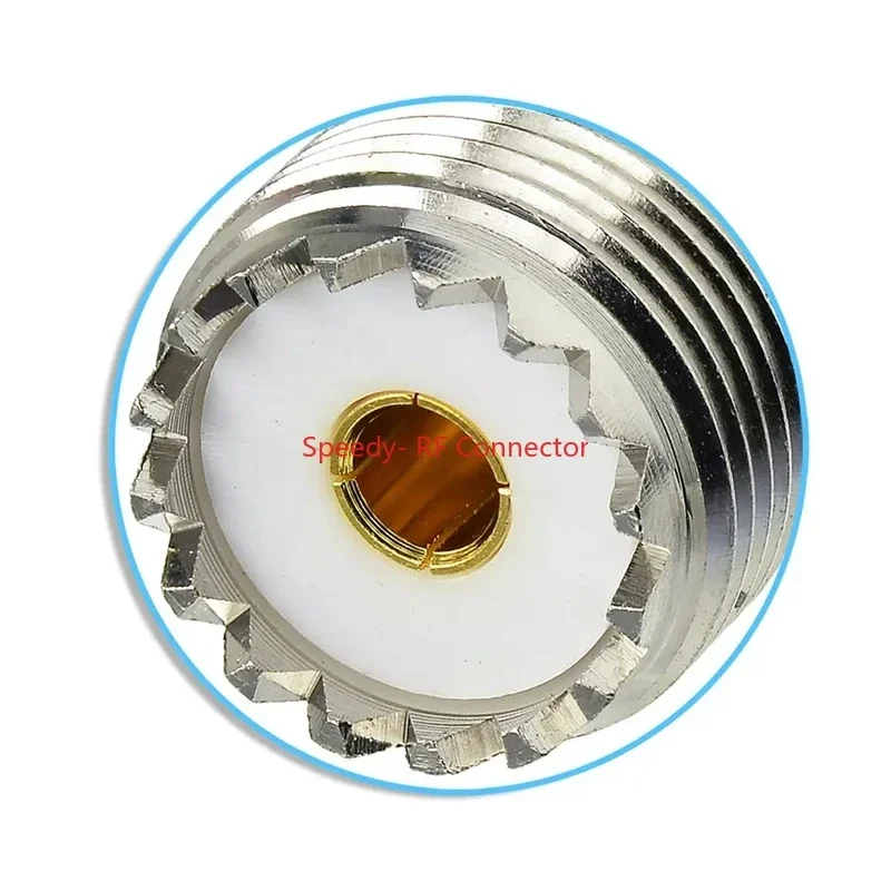 UHF SO239 SO-239 Female Jack Straight Connector UHF Female Female 2x Double Adapter for UHF PL259 Male Coax Brass Fast Delivery