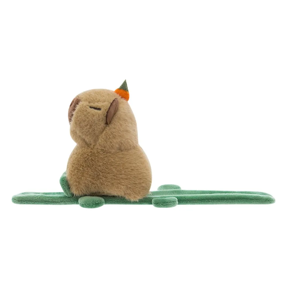 Crocodilo capivara anel de mão de pelúcia tartaruga ganso capivara tapa snap boneca brinquedo macio estilo pulso animal pelúcia tapa pulseira crianças
