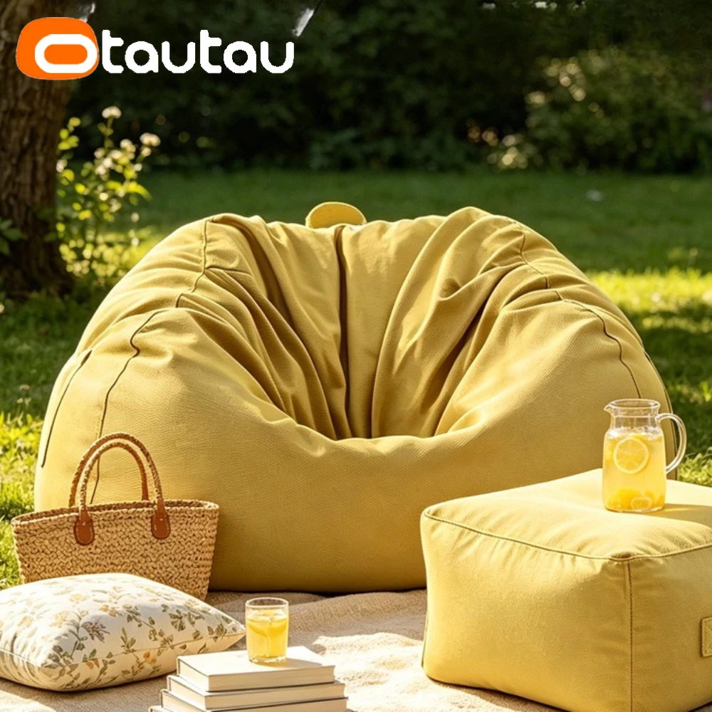 OTAUTAU Big Outdoor Bean Bag Cover Swim Pool Garden Beach Beanbag Pouf Cover DD256【No Filler!Please Buy Filler Yourself!】