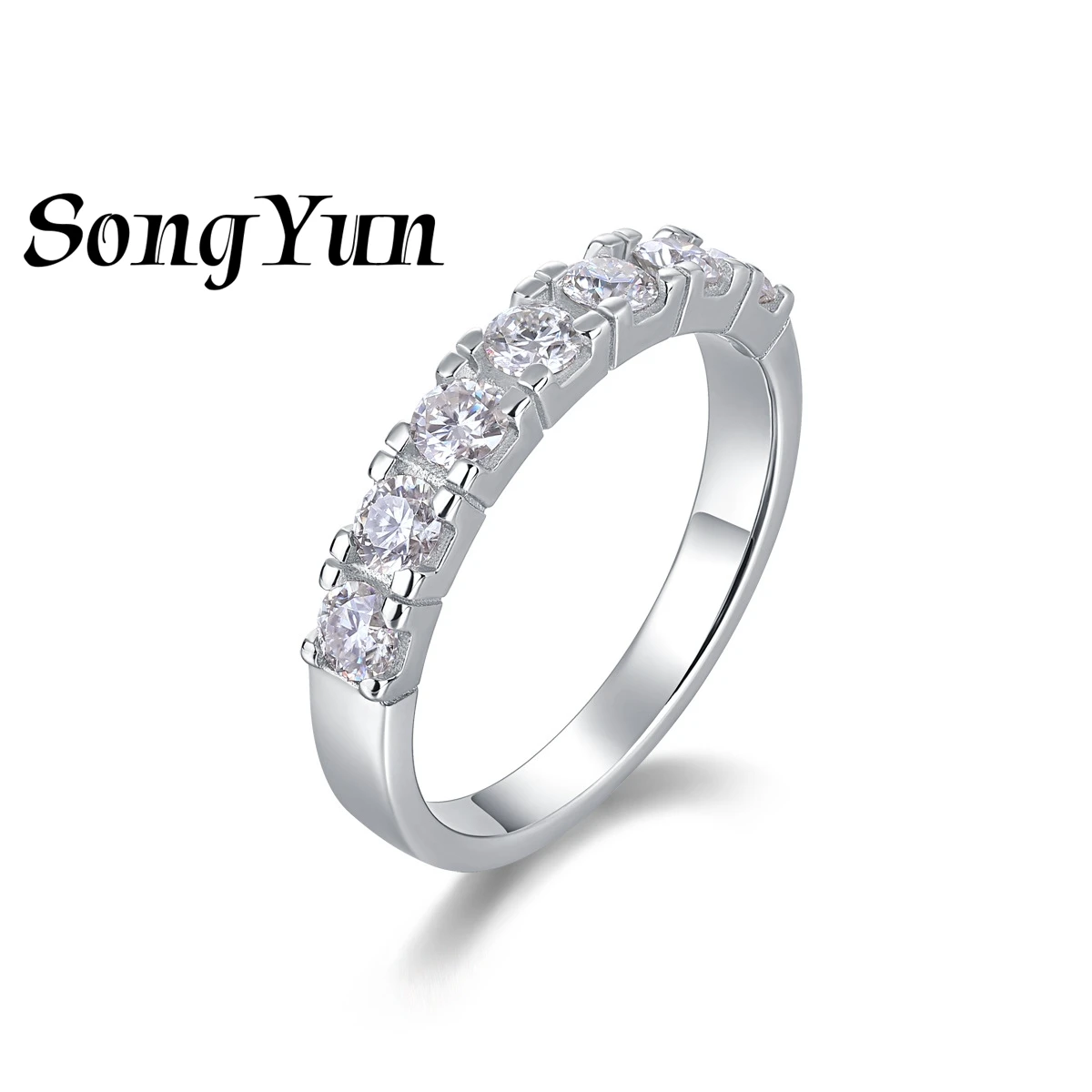 

SONGYUN Brand Jewelry 925 Sterling Silver Ring Moissanite Bridal Ring for Spouse 18K Real Gold Plated SYT Patent Fine Rings
