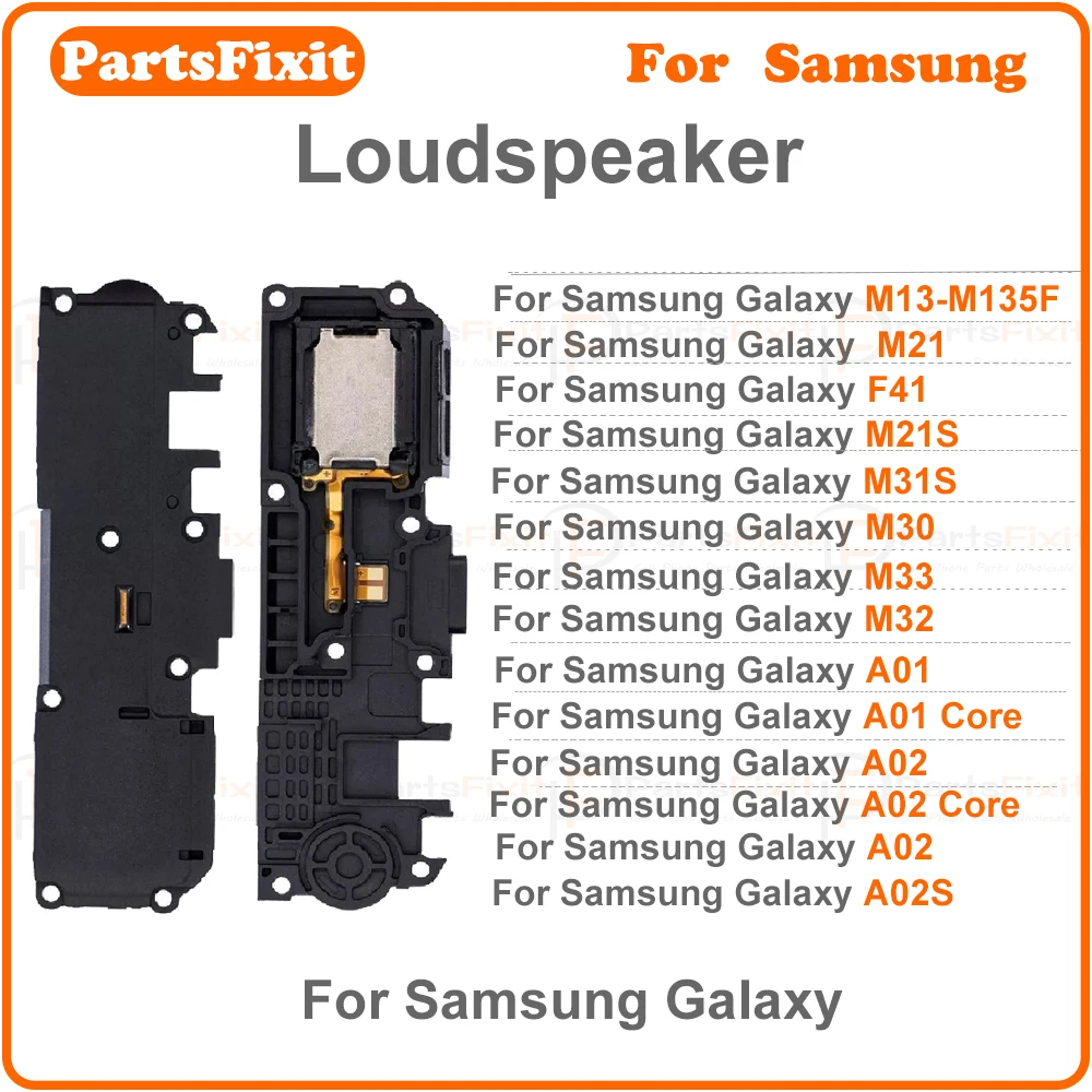 Altavoz para Samsung Galaxy M13 M30S M21 M31 F41 M21S M31S M30 M32 M33 A01 A01 CORE A02 A02S piezas de módulo de sonido de altavoz