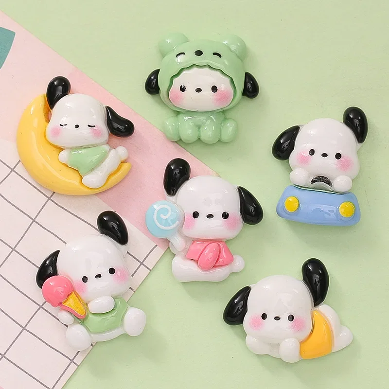 1pcs Cute Cartoon Puppy Lollipop Diy Cream Glue Key Phone Case Shoe Buckle Hairpin Resin Jewelry Accessories