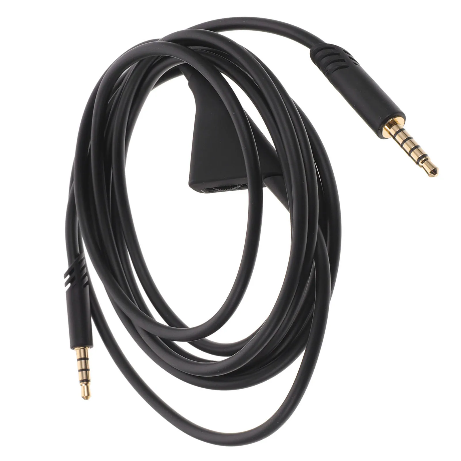 

Gaming Headphone Audio Replacement Bare Copper Wire Cord Black High Fidelity Sound Quality Durable Double Ended Headphone Cable