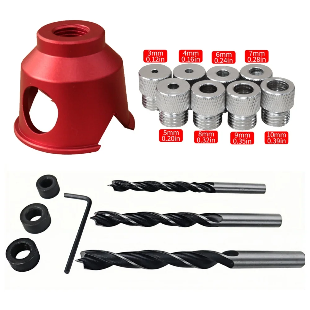 

Алюминиевый вертикальный позиционер для сверления отверстий с 8 патронами для точного размещения отверстий в деревообработке