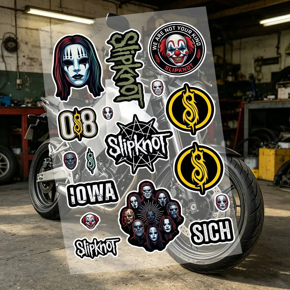 S-sli-pk-not Motorcycle Sticker Set Reflective Decals For Helmet Fuel Tank Fairing Body Custom Bike Graphics Kit