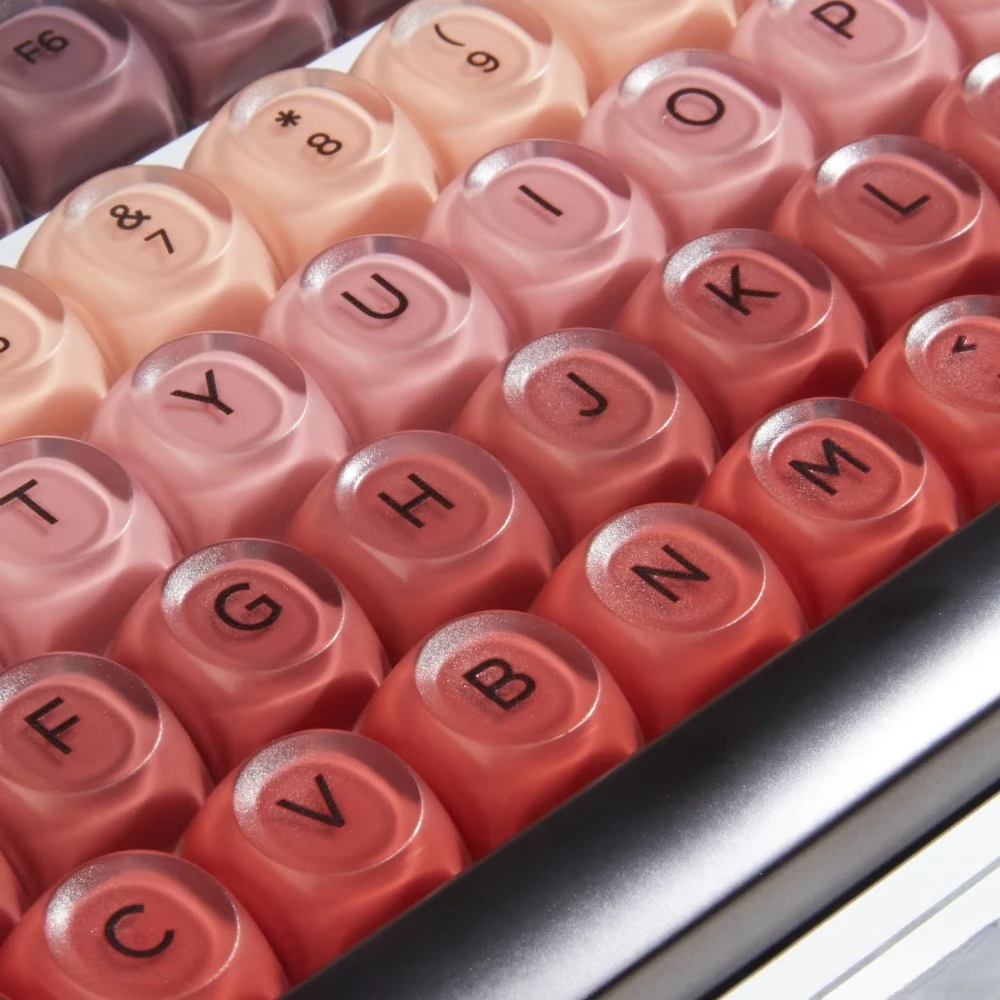 أحمر الشفاه موضوع Keycap مجموعة 134key PBT مخصص لطيف هلام ضباب غطاء لوحة المفاتيح HOA الملف الشخصي الألعاب KeyCap ل لوحة المفاتيح الميكانيكية هدية