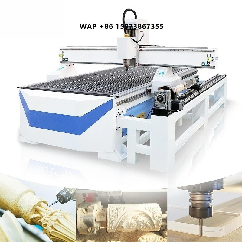 CNC Router Woodworking Engraving Machine 1530 4 Axis CNC Router with Rotary Device